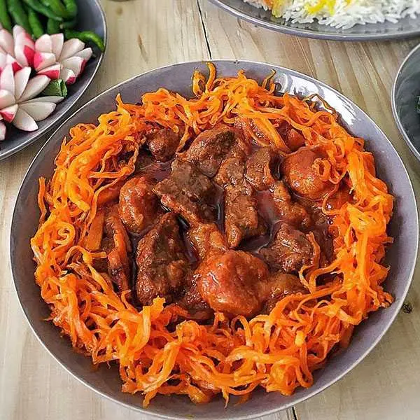 Tabriz Carrot Stew Colorful Photo
