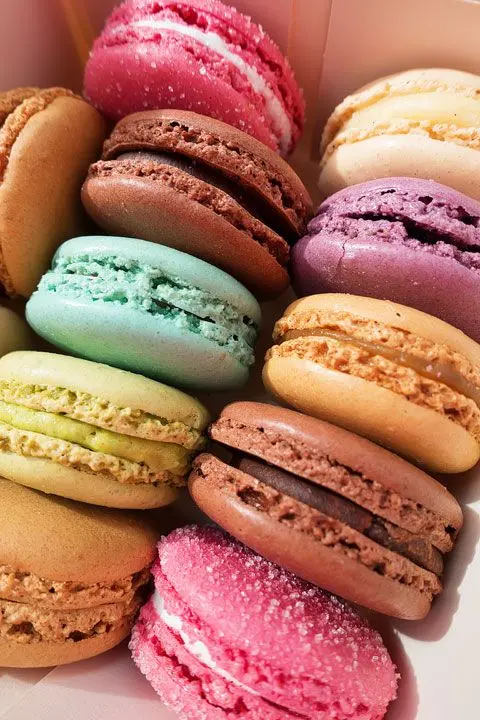 Attractive and Colorful Macaron Dessert Photos