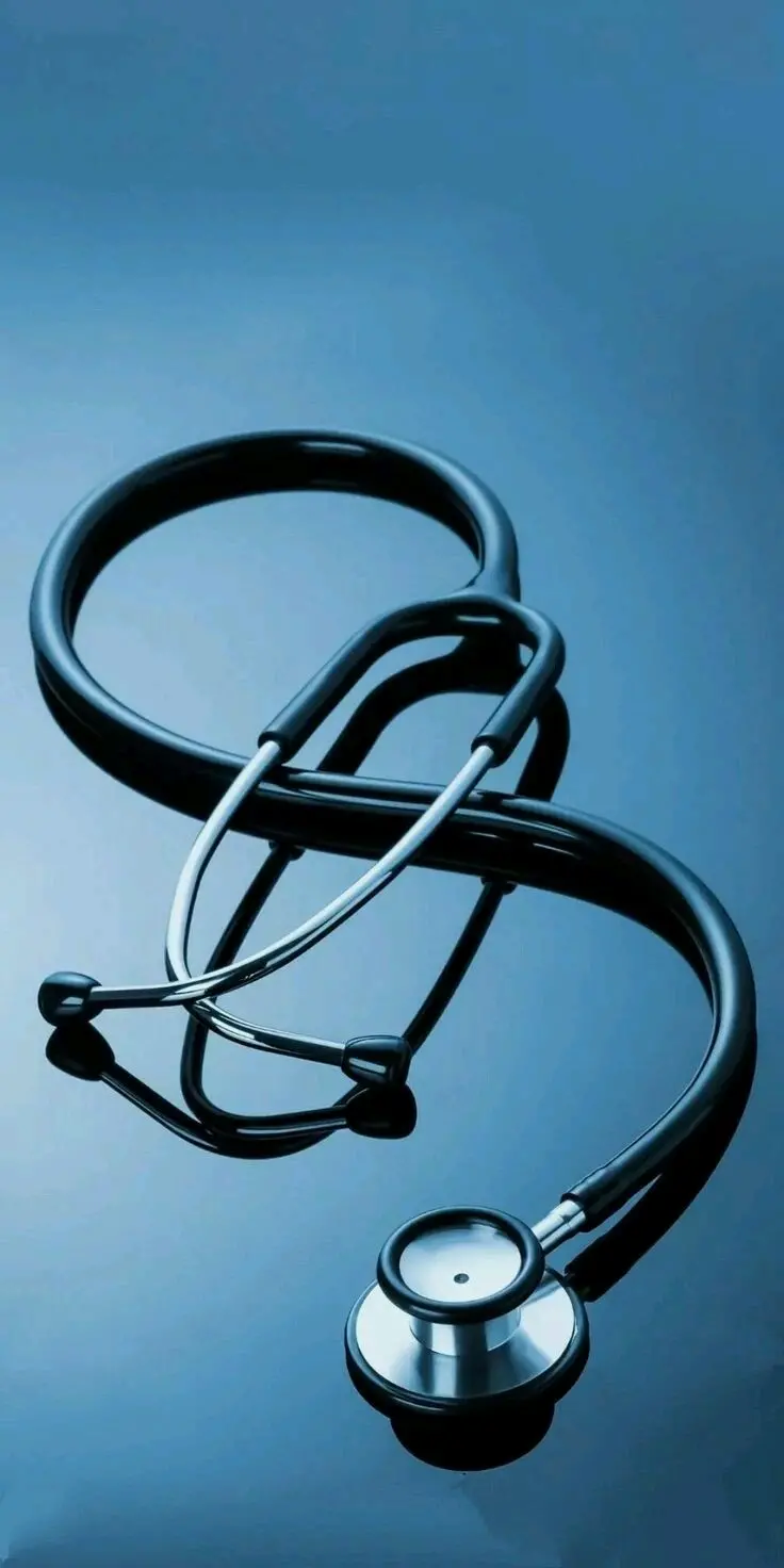 Download Black Stethoscope Wallpaper in 8K