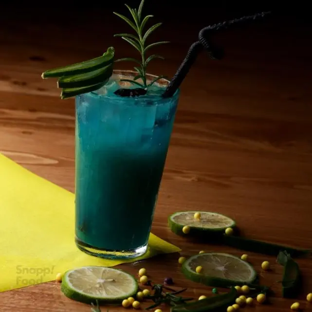Blue Cocktail Delicious Drink Photo