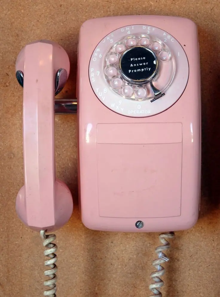 Download Pink Wall Phone Image in High Quality