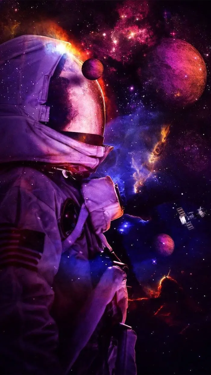 Unique Astronaut in Space Profile Picture