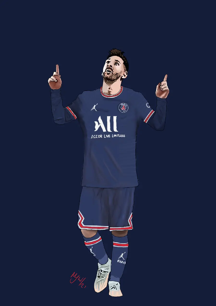 Promotional Image of Lionel Messi in Paris