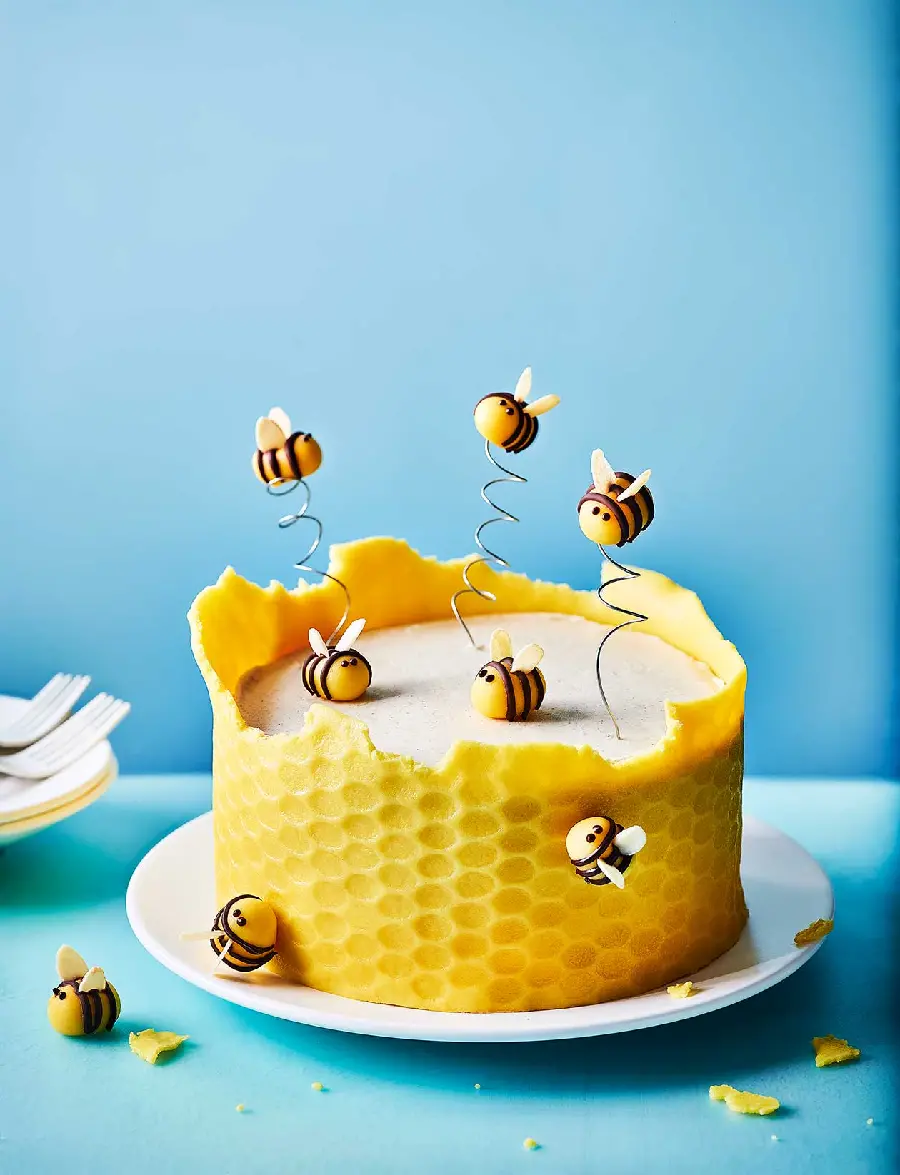 Honeycomb Cake Design Photo