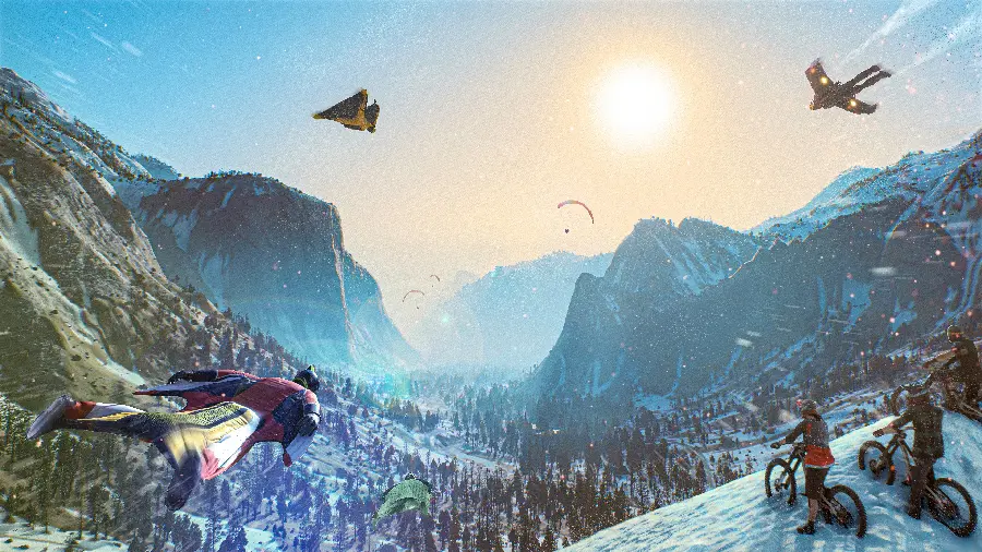 Experience Paragliding in Riders Republic