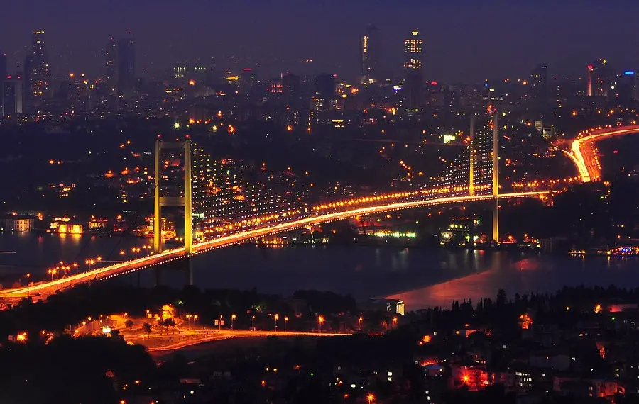 Image of the Beautiful Bosphorus Strait in Turkey