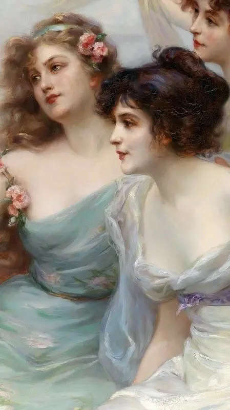High-Quality Oil Painting Wallpaper