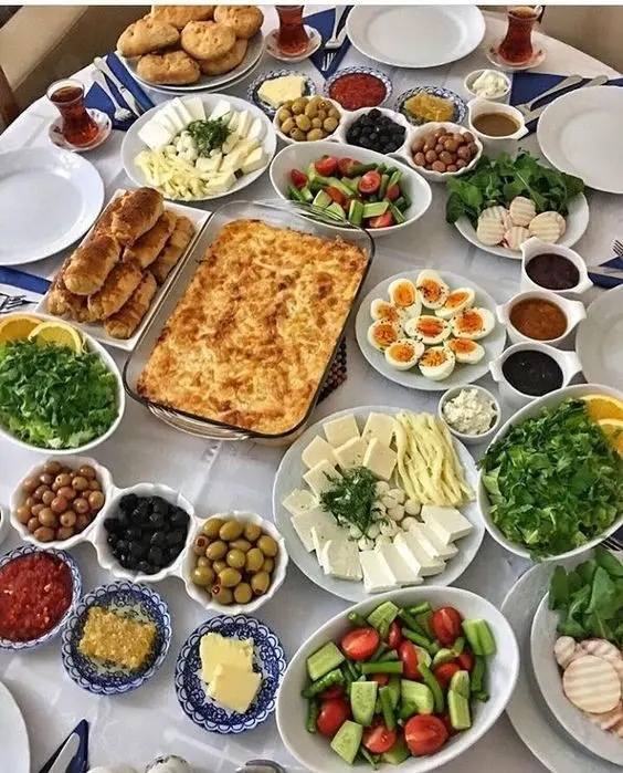 Breakfast Table Arrangement for Guests Photo