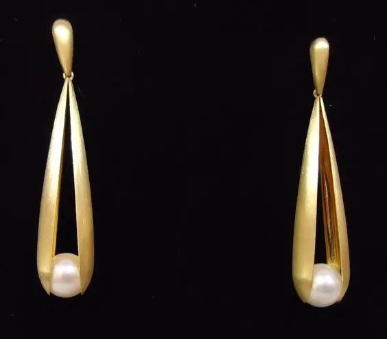 Long Pearl Earrings