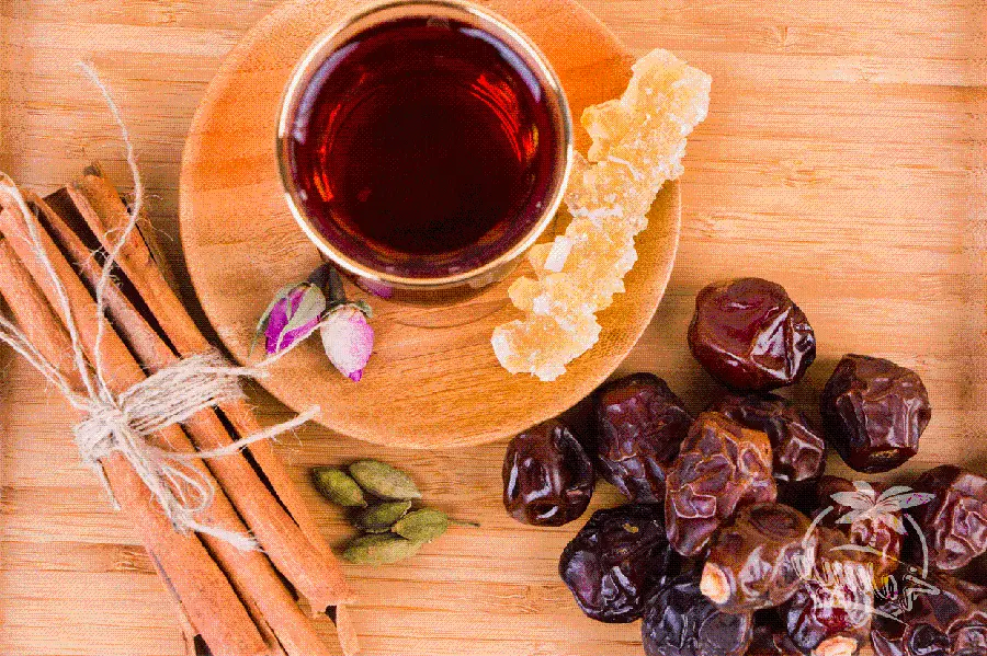 Iranian Tea with Rock Candy and Cinnamon Photo