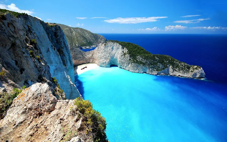 Navagio Beach Laptop Background