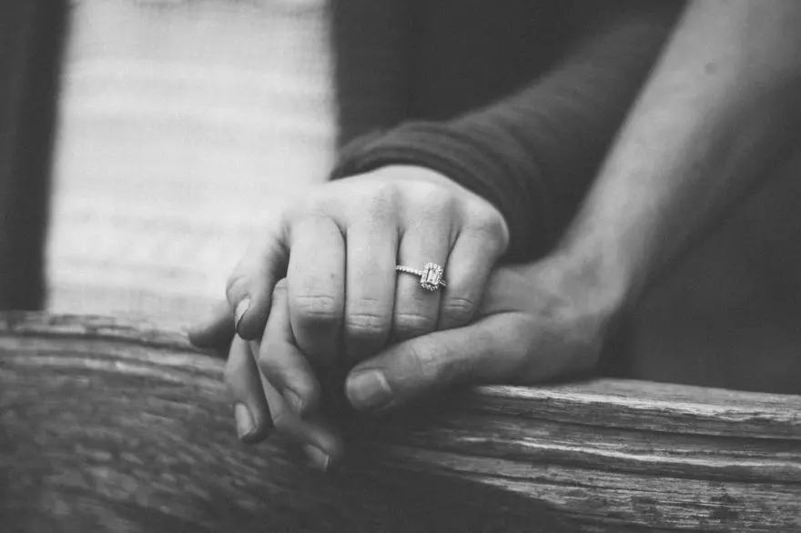 Black and White Romantic Image