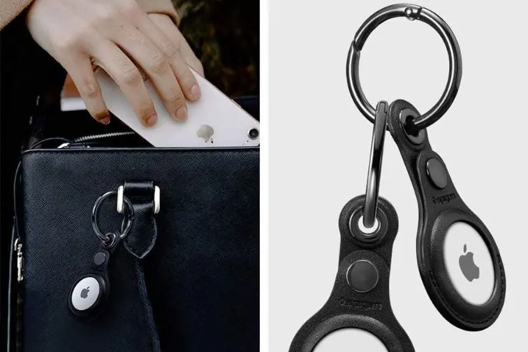 Image of Attaching AirTag to Women's Bag