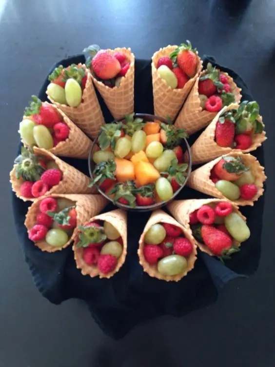 Image of Simple and Chic Fruit Arrangement Idea