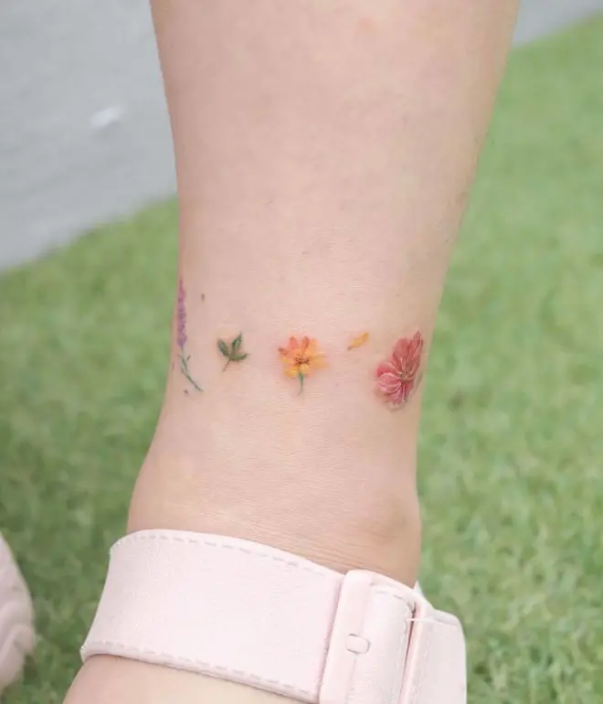 Colorful Small Tattoo Designs