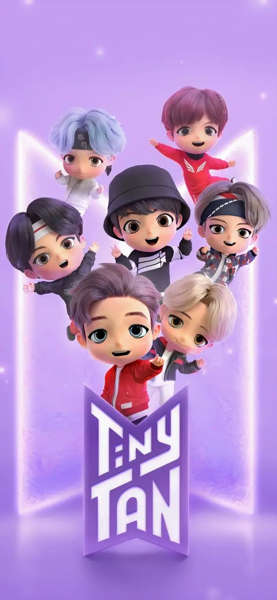Download BTS Cartoon Photos in High Quality