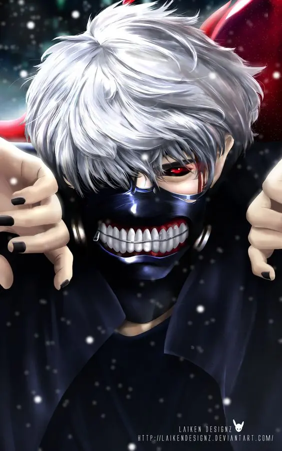 8K Ken Kaneki Tokyo Ghoul Anime Photo