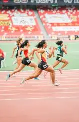 Womens Competitive Track and Field Event