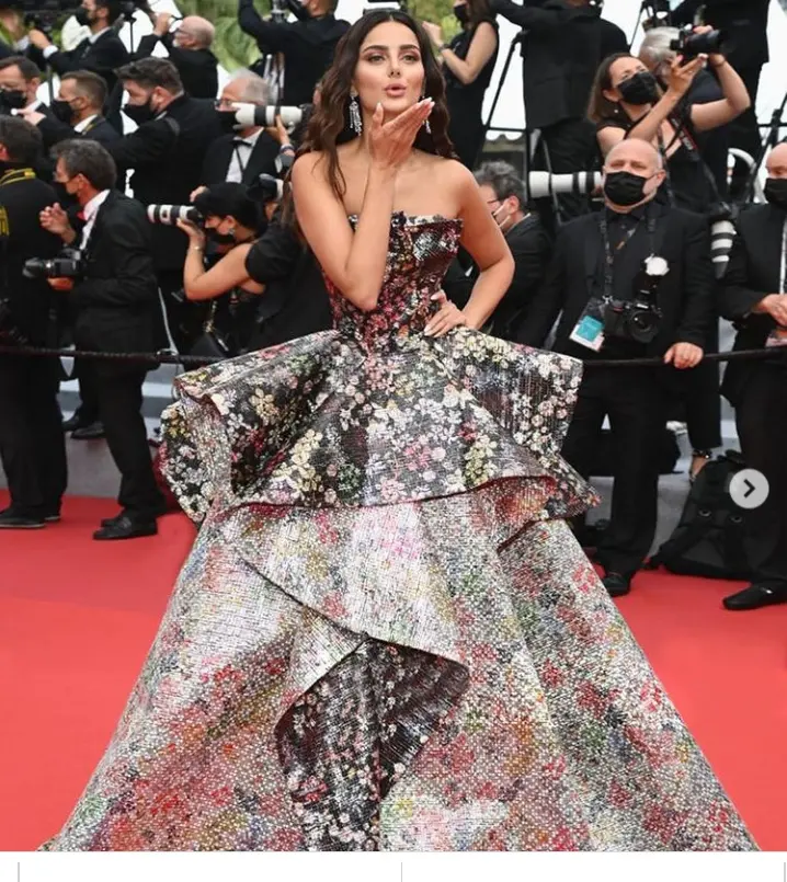 Mahla Jaberi in Different Outfit at Cannes 2021