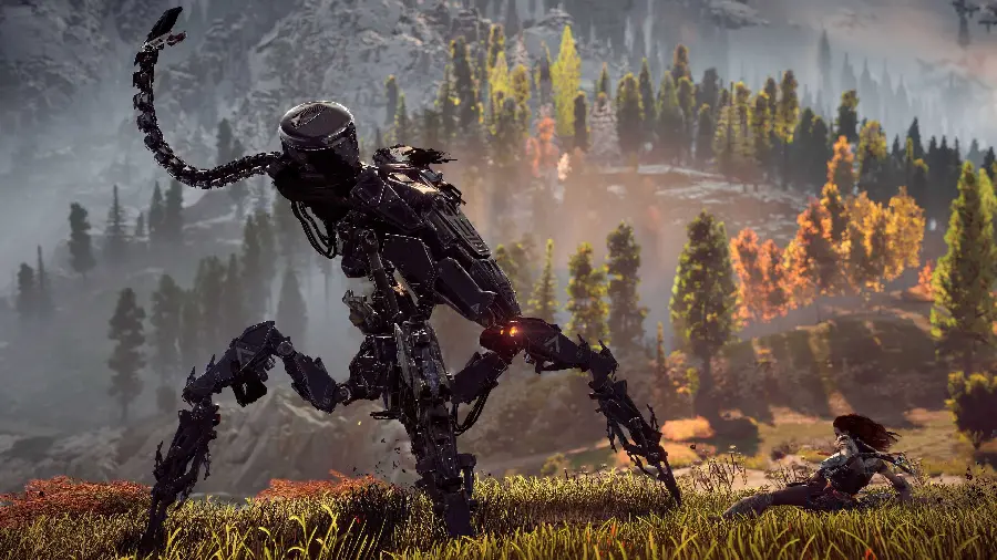 Images of Mechanical Creatures in Horizon Zero Dawn