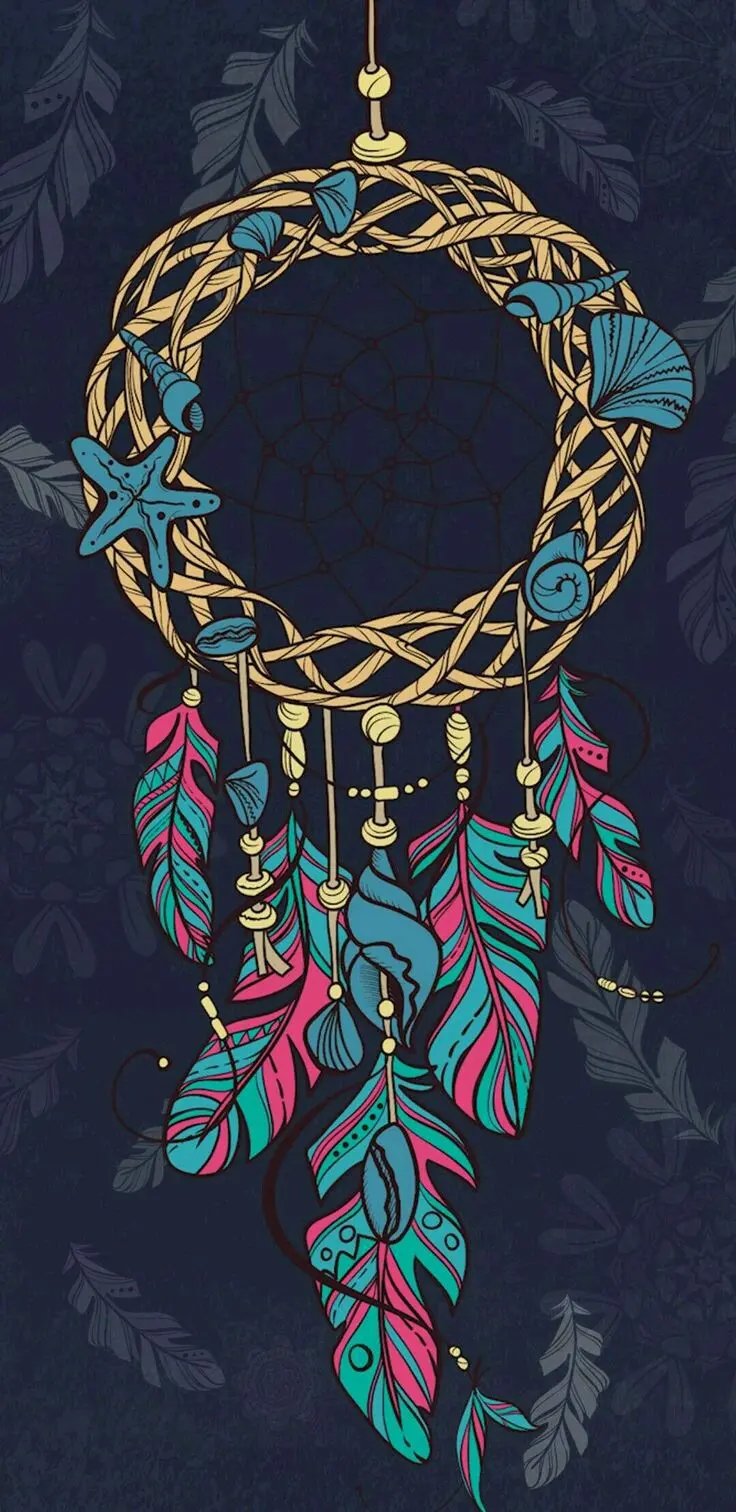 Download Dreamcatcher Image with Starfish and Shell in HD Quality
