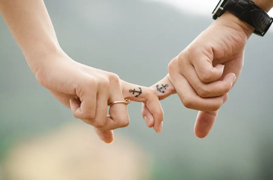 Romantic Image of Hands Holding