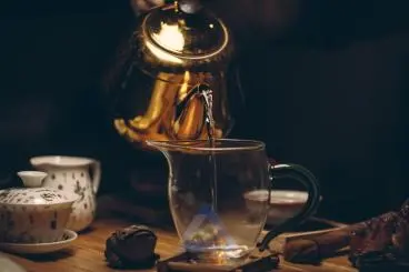 Glass Tea Cup with a Unique and Beautiful Design