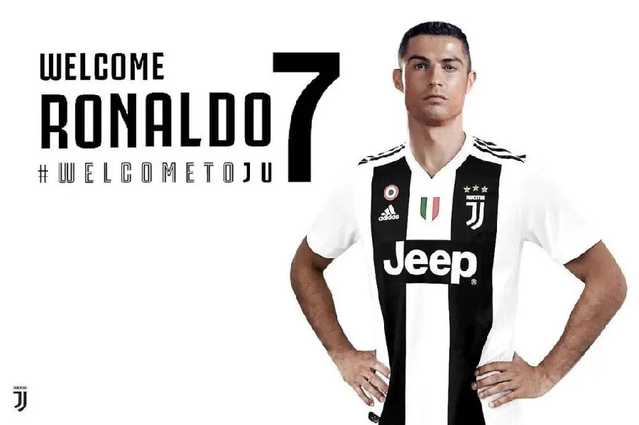 Cristiano Ronaldo Juventus Official Welcome Poster - Iconic Moment
