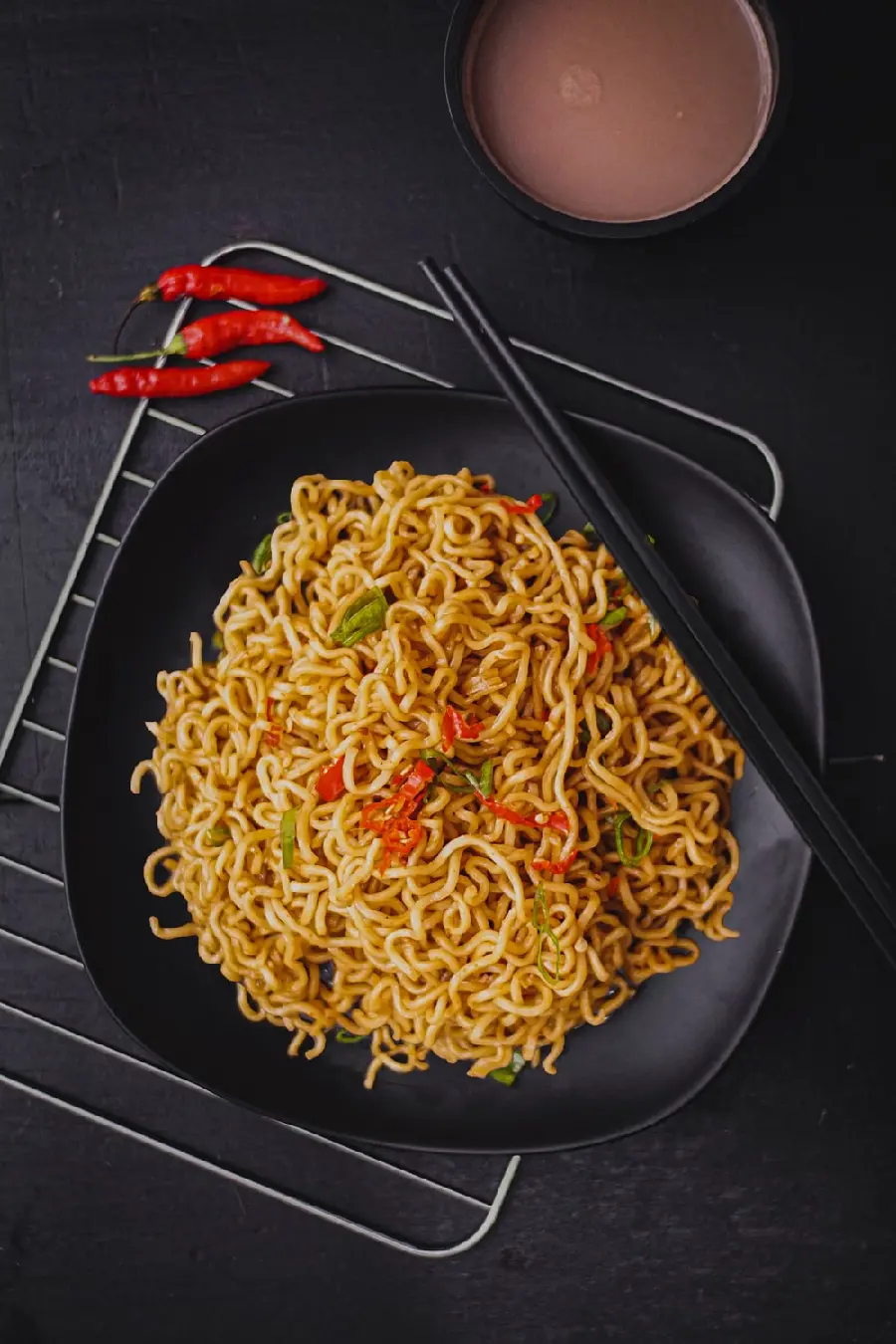 Beautiful Spicy Noodles Photo