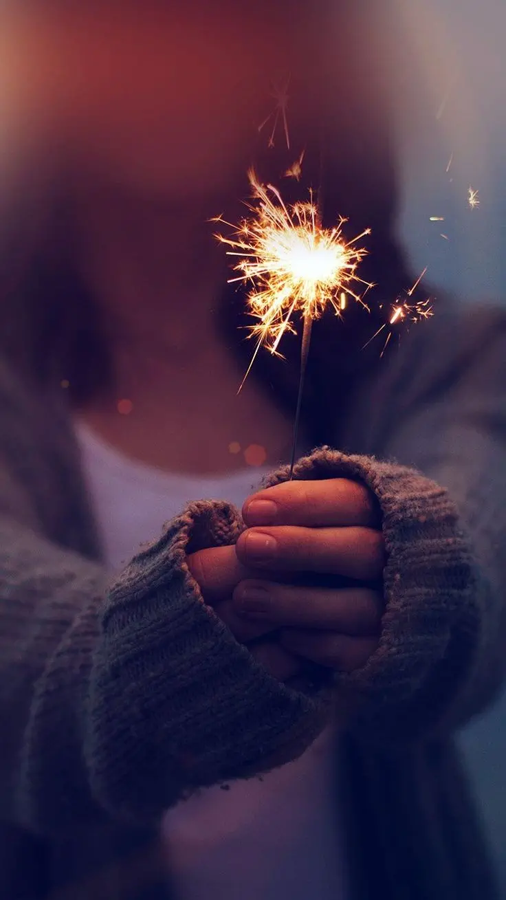 Download Girly Sparkler Profile Picture with Knit Sweater