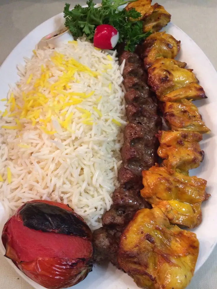 High Quality Koobideh Kebab with Rice Photo
