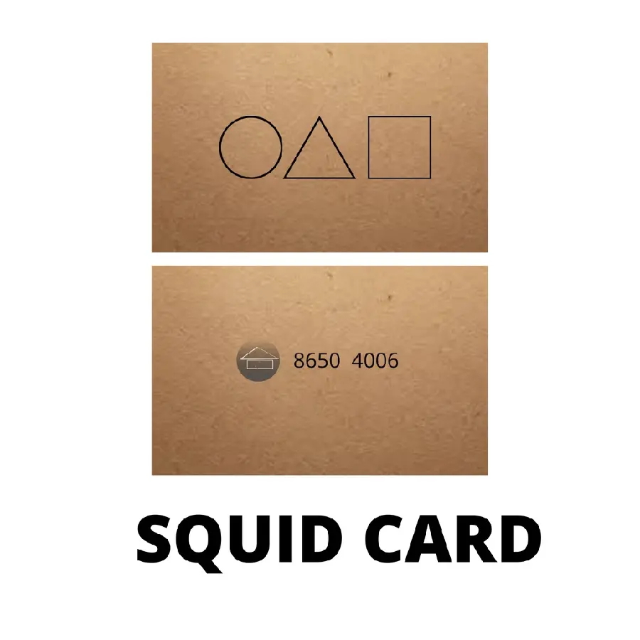 Squid Game Playing Cards Background in High Quality