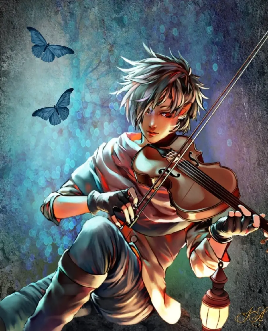 Fantasy Violin Wallpaper Full HD - Perfect for Gamers and Otaku