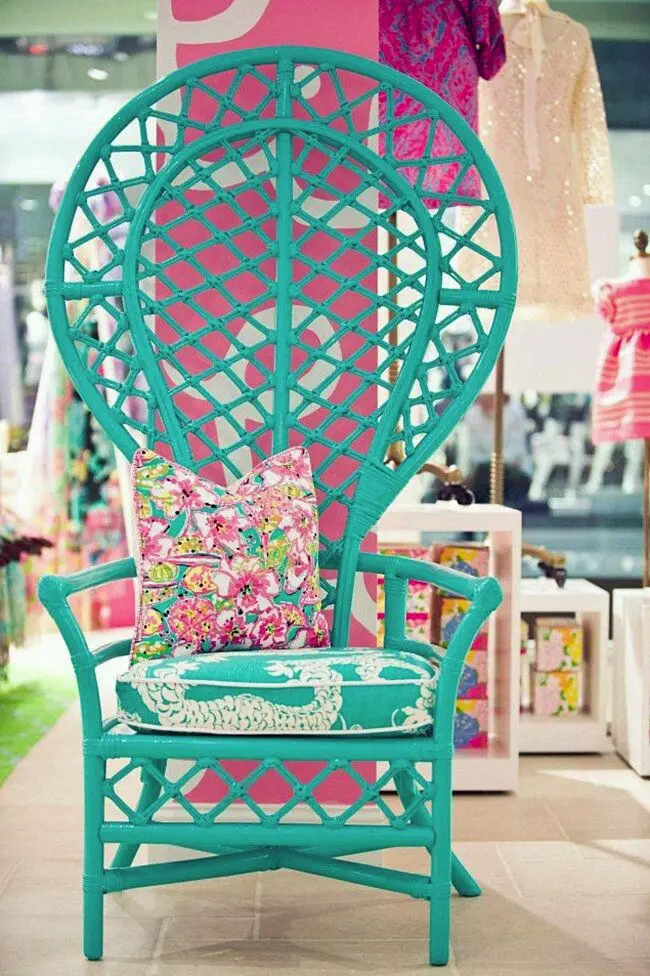 Download High-Quality Image of Blue Metal Chair