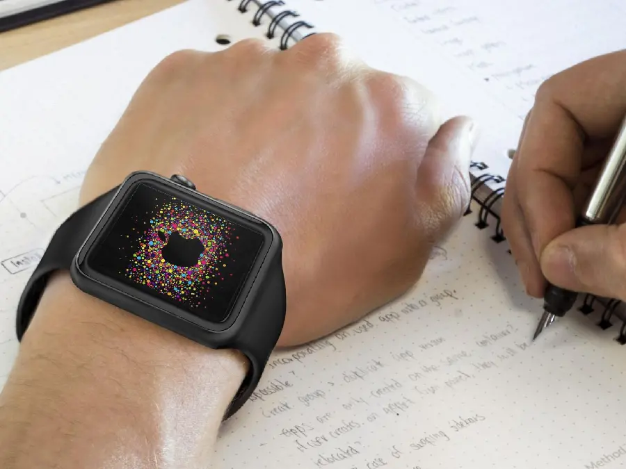 Black Model of Apple Watch Series 4 - Sleek and Stylish