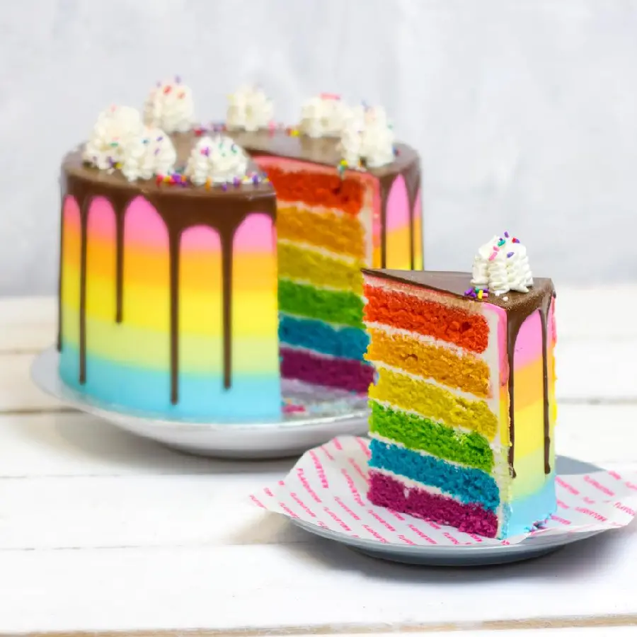 Download Rainbow Birthday Cake Photo