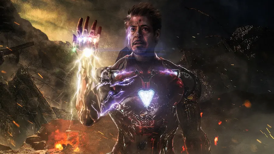 Iron Man Death Scene Image from Avengers Endgame