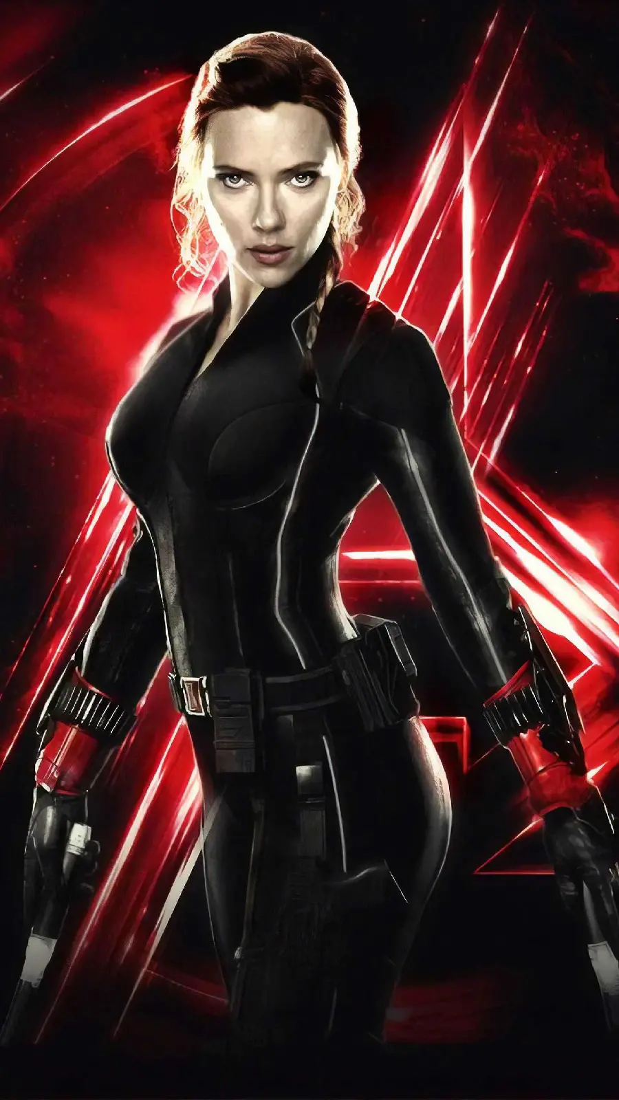 Scarlett Johansson in Black Widow Scene High-Quality Image