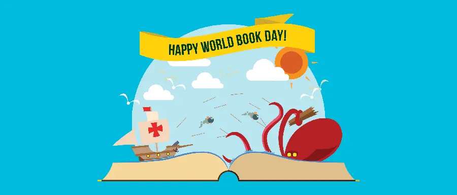Book and Reading Day Image in English
