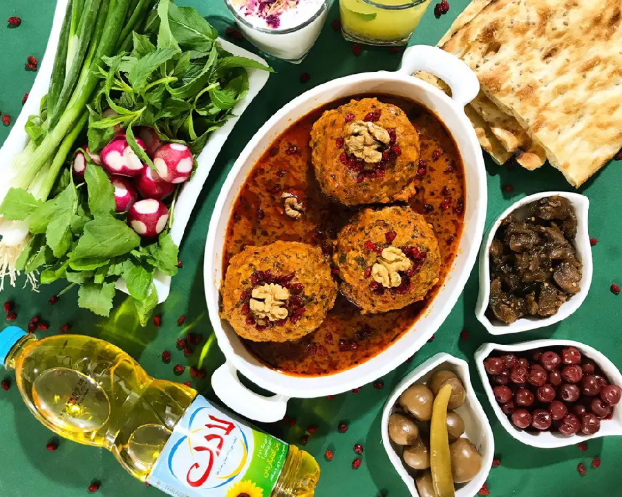 Decorated Tabrizi Koofteh Photo