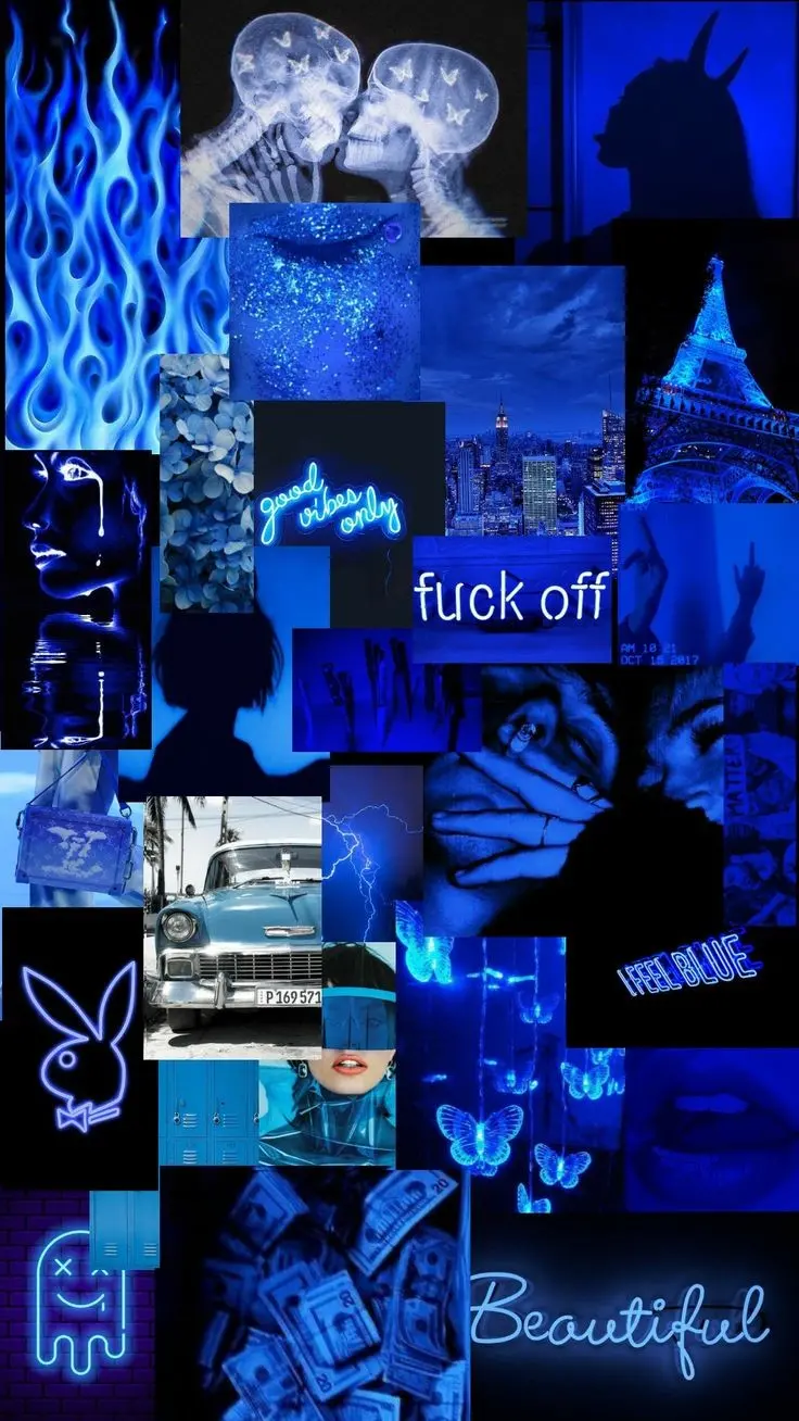 Download Blue Mosaic Wallpaper for Custom Printing