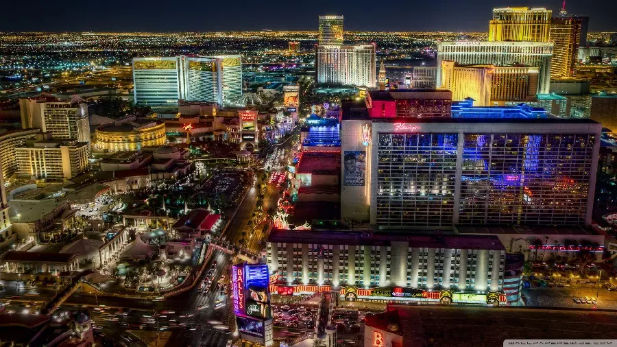 Las Vegas Night Lights and City Photos
