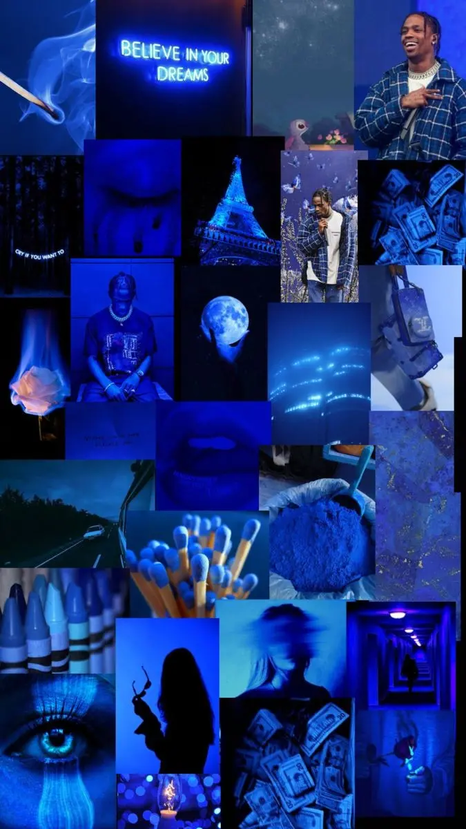 Blue Mosaic Profile Picture for Social Media