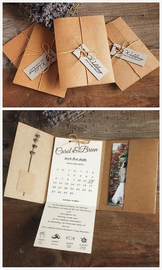 Beautiful Wedding Invitation Card Photo