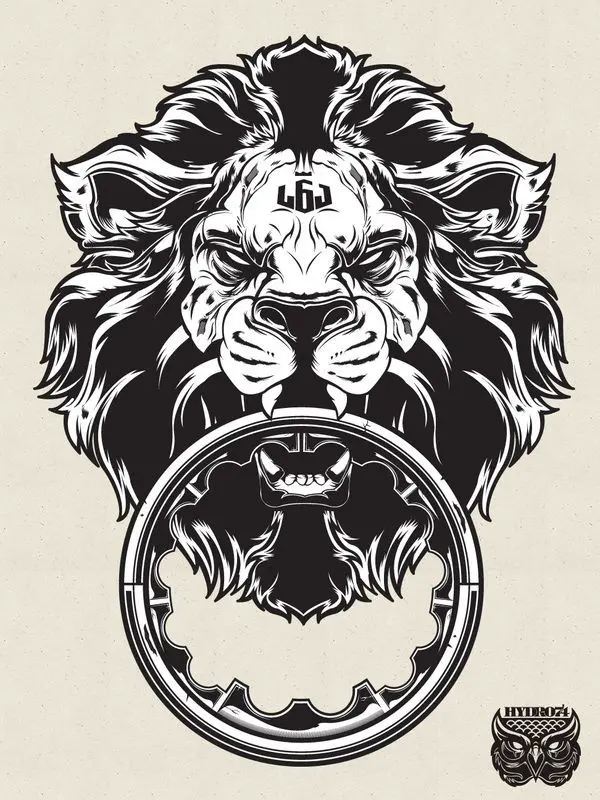 Download 4K Digital Lion Painting