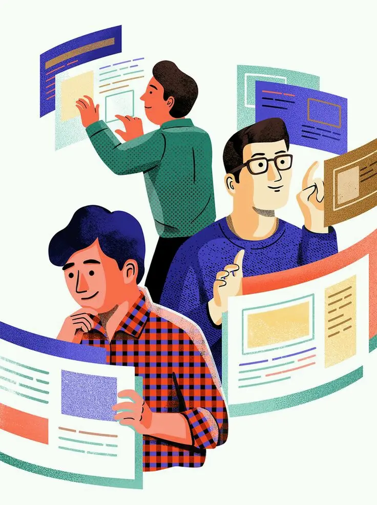 Download Image of Dutiful Employees at Work
