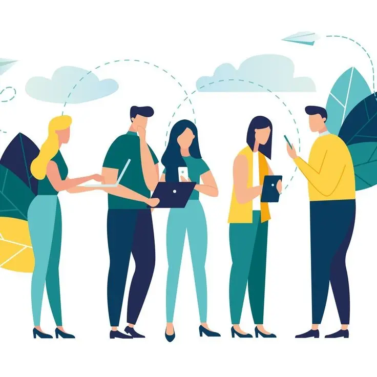 Download High-Quality Wallpaper of a Group Looking for Work