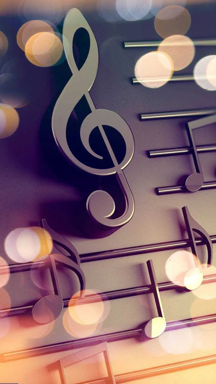 Desktop Background with Music Theme