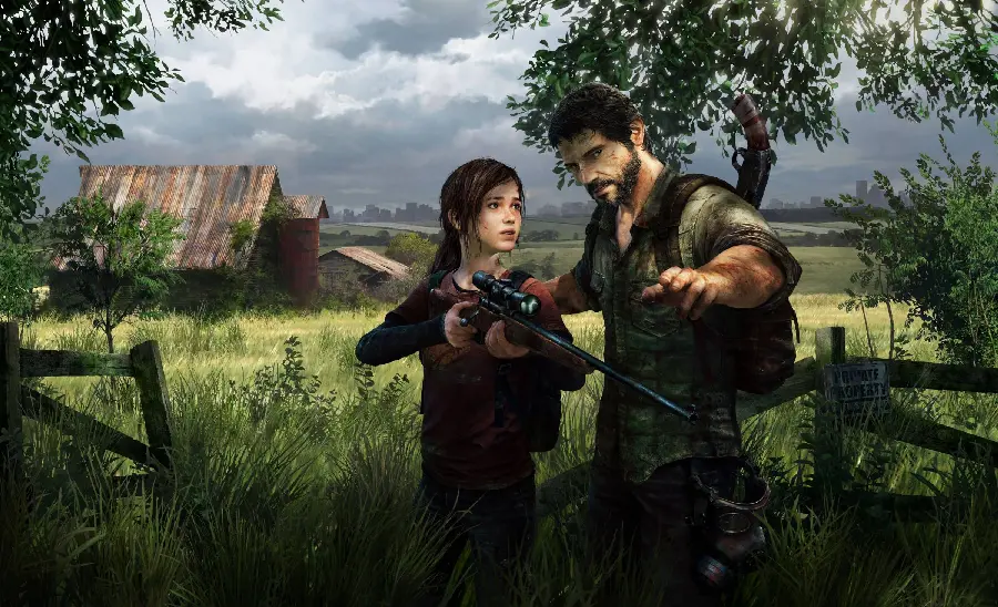 Joel and Ellie Background in The Last of Us Game