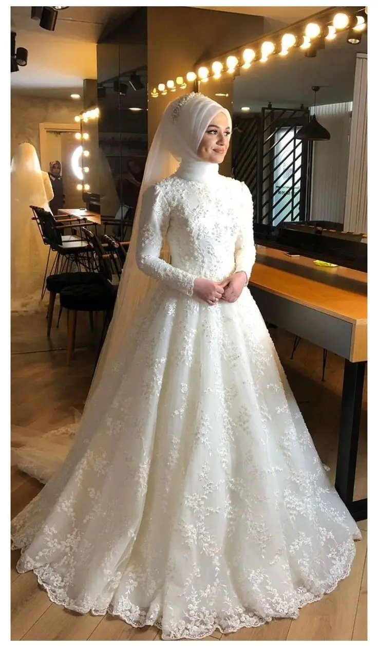 Photos of Modest Wedding Dresses for Hijab Brides